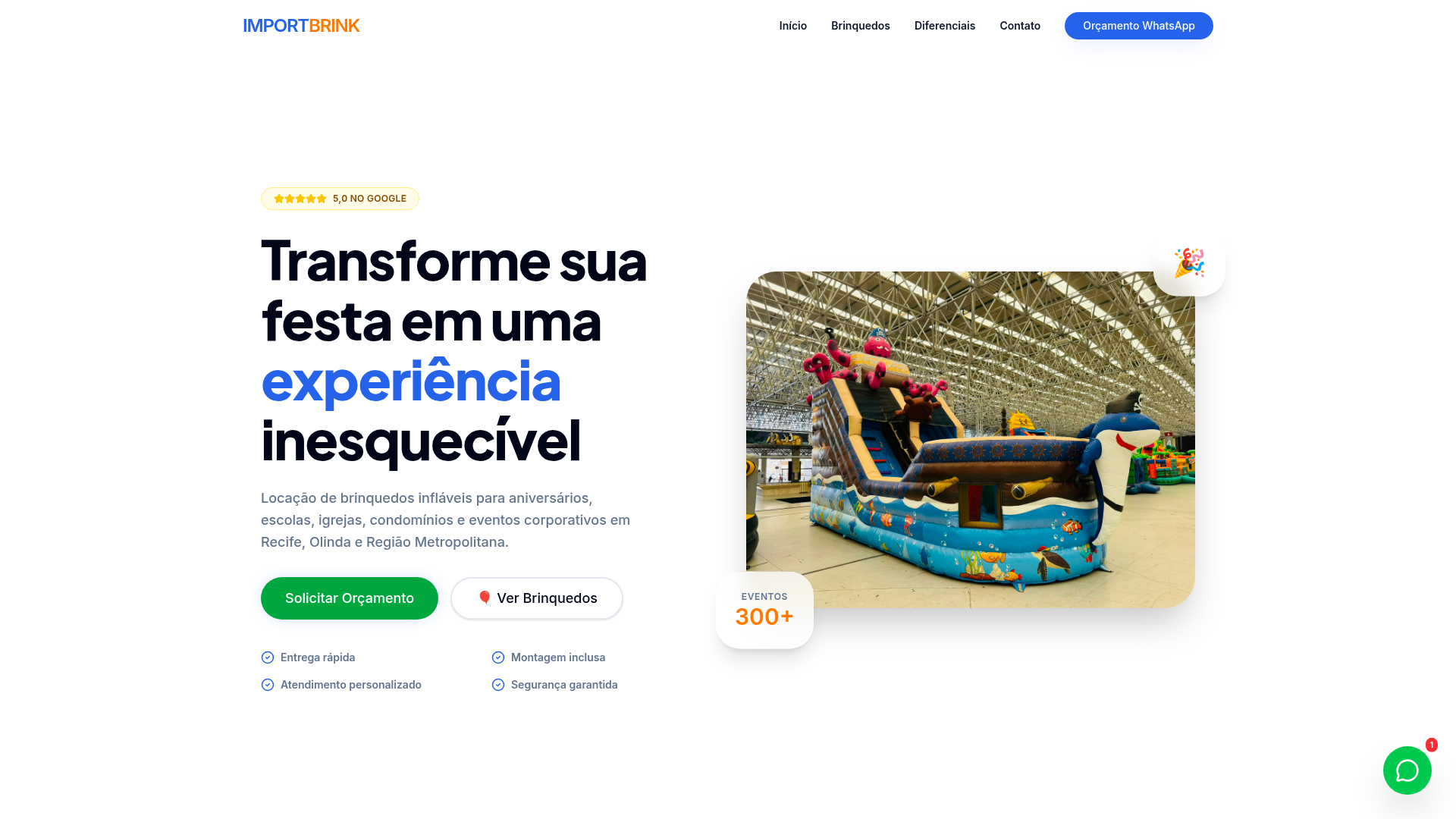 Preview do projeto Import Brink
