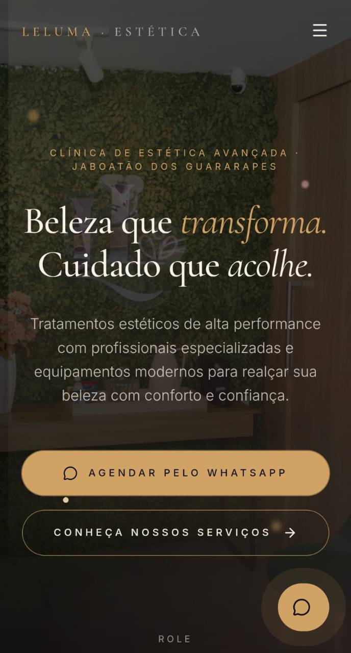 Preview do projeto Leluma Estética